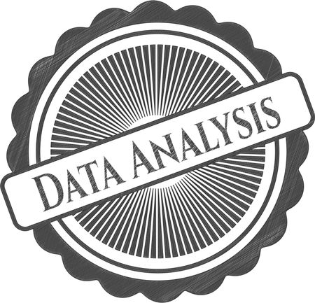 Data Analysis drawn with pencil strokes