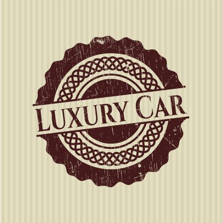 Luxury Car rubber stamp