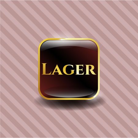 Lager gold emblem