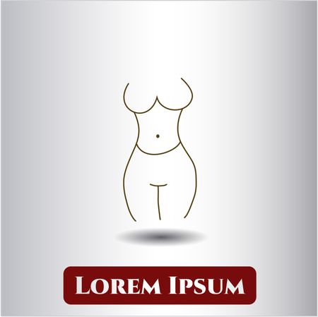 Female Silhouette vector symbol