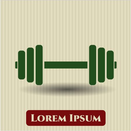 Dumbbell icon vector illustration