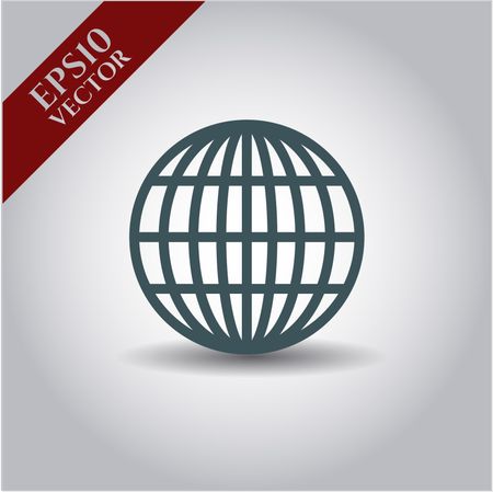 Globe (website) icon vector illustration