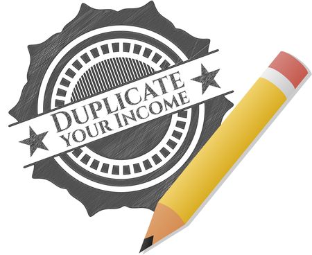 Duplicate your Income pencil emblem