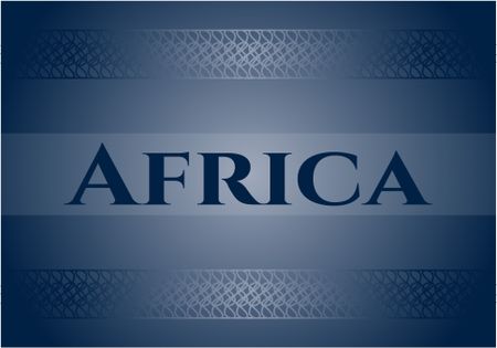 Africa card or poster