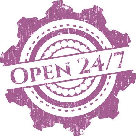 Open 24/7 rubber grunge seal
