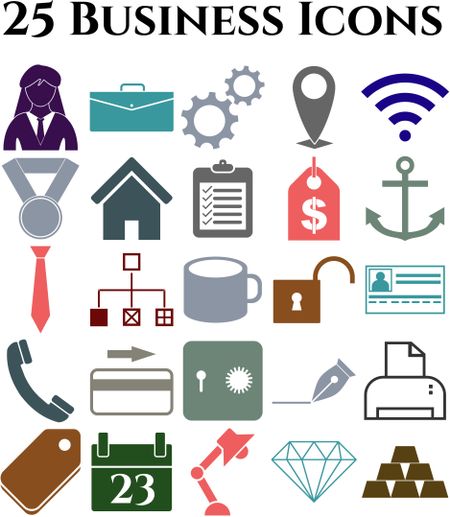 25 icon set. business Icons. Set of web Icons.