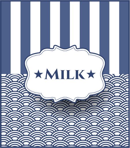 Milk card, poster or banner