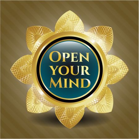 Open your Mind gold badge or emblem