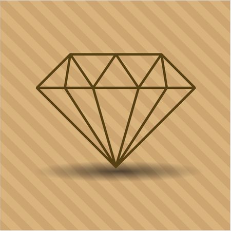 Diamond icon vector illustration