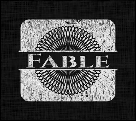 Fable with chalkboard texture