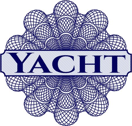 Yacht rosette or money style emblem