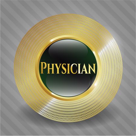 Physician golden emblem