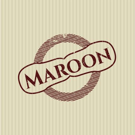 Maroon rubber grunge stamp