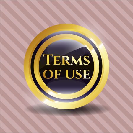 Terms of use golden badge