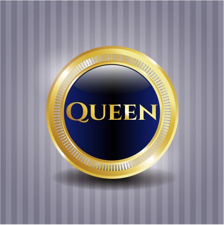Queen gold badge