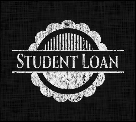 Student Loan chalk emblem