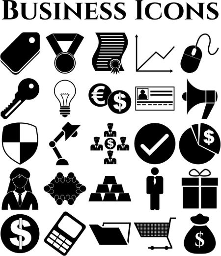 25 icon set. business Icons. Universal Modern Icons.