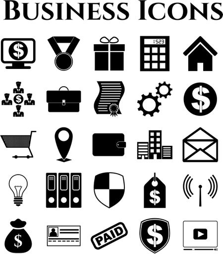 25 icon set. business Icons. Universal Modern Icons.
