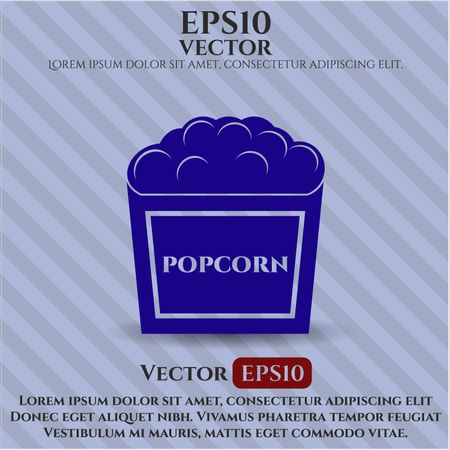 Popcorn vector icon