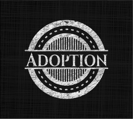 Adoption chalk emblem