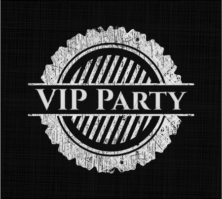 VIP Party chalk emblem