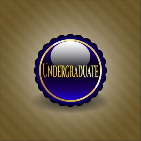 Undergraduate gold shiny badge