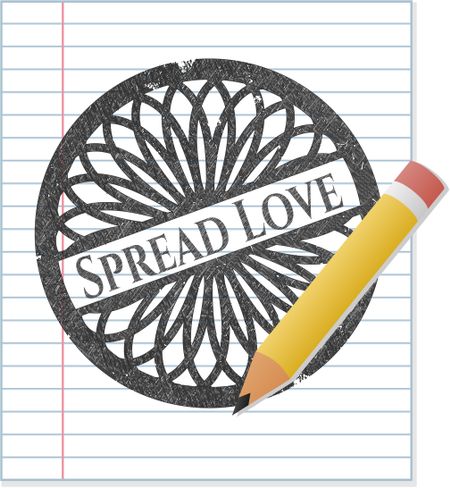 Spread Love pencil effect