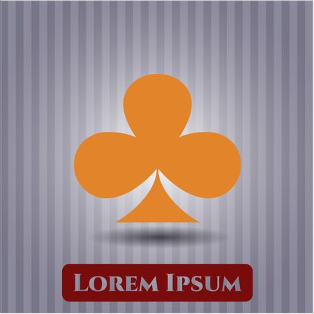 Poker clover icon vector illustration