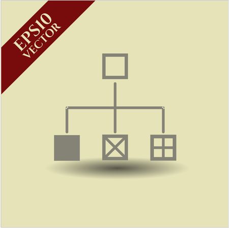 Flowchart vector symbol