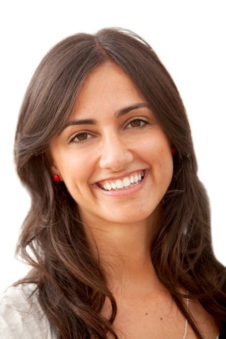 beautiful-woman-portrait-smiling-isolated-white-38850628 Beautiful woman portrait smiling isolated on white