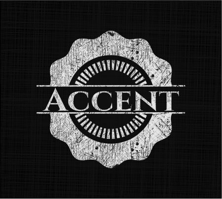 Accent on chalkboard