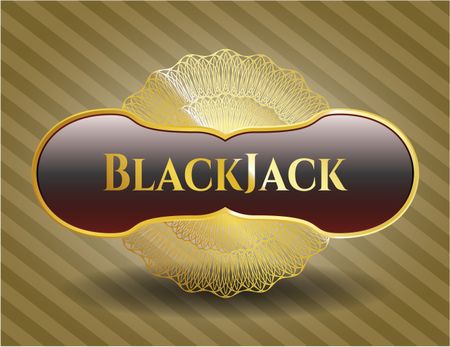 BlackJack golden emblem or badge