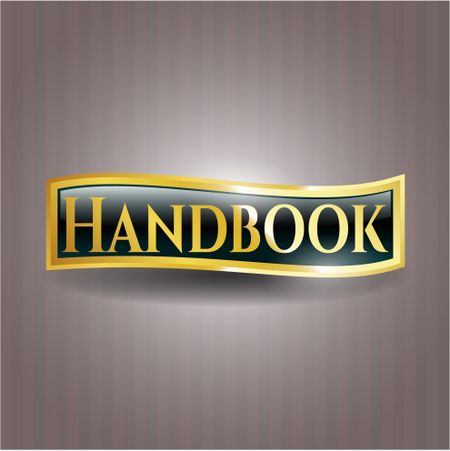 Handbook gold badge or emblem