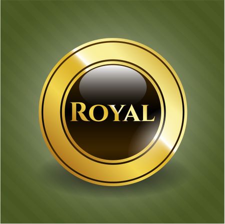 Royal golden emblem or badge
