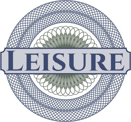 Leisure inside a money style rosette