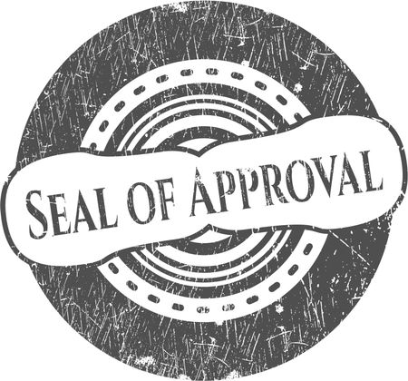 Seal of Approval grunge stamp