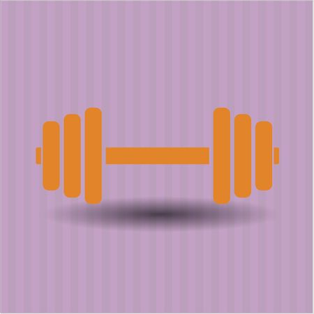 Dumbbell vector icon