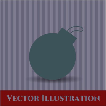 Bomb vector icon