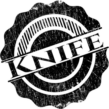 Knife grunge style stamp