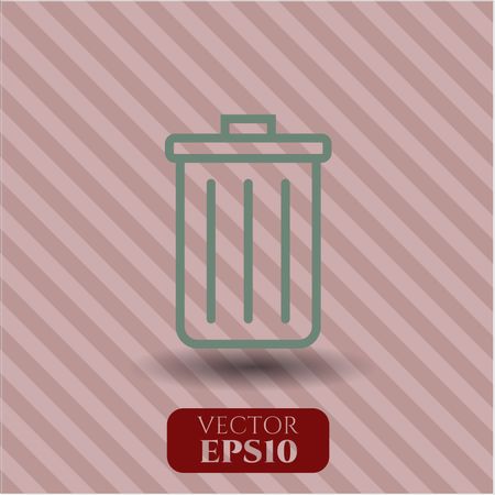 Trash can vector symbol