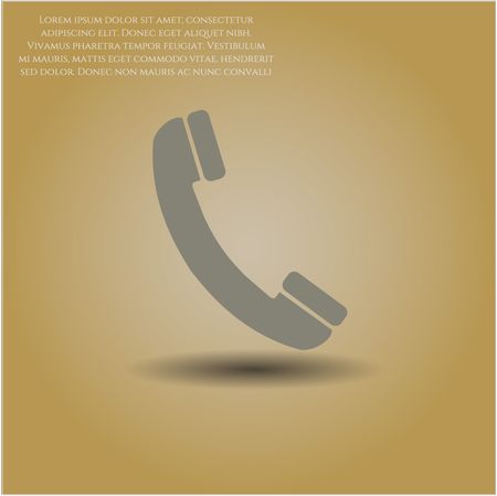 Old Phone vector icon