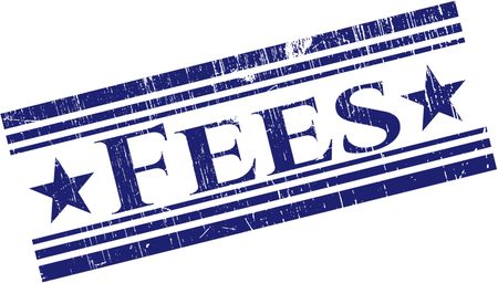 Fees grunge style stamp