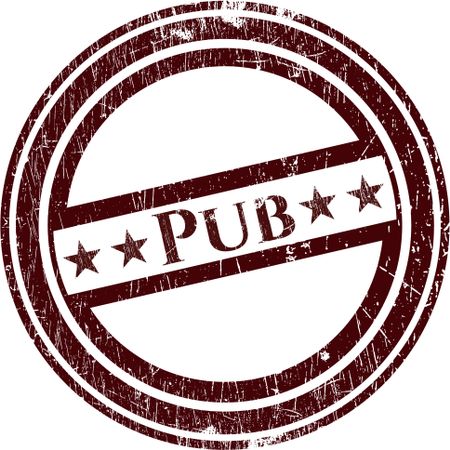 Pub rubber grunge texture seal