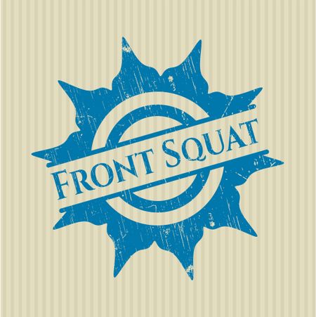Front Squat rubber grunge texture seal