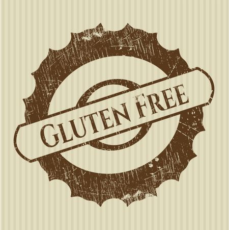 Gluten Free rubber grunge texture stamp