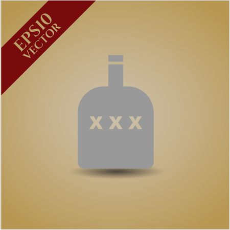 Bottle of alcohol icon or symbol