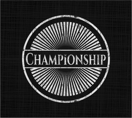 Championship chalkboard emblem
