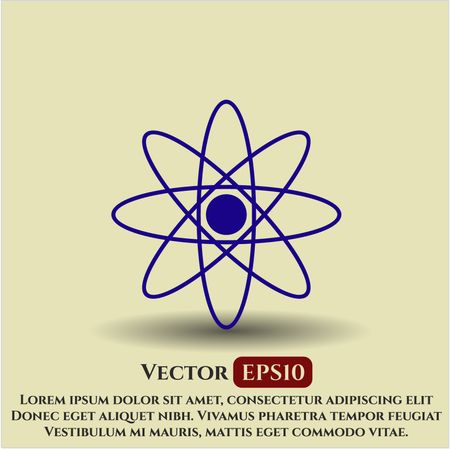 Atom icon or symbol