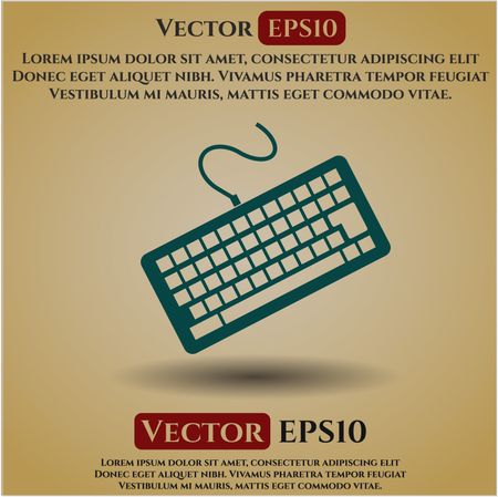 Keyboard icon vector illustration