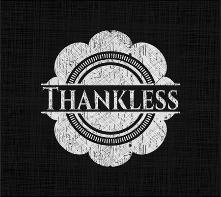 Thankless with chalkboard texture